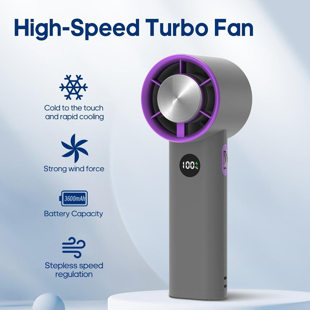 Handheld Fan - Portable Design - Rechargeable Battery