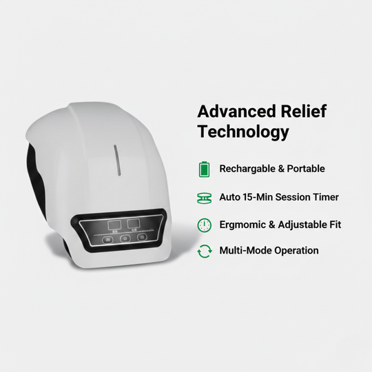 Heat Function Knee Massager - Vibration Mode - Red Light