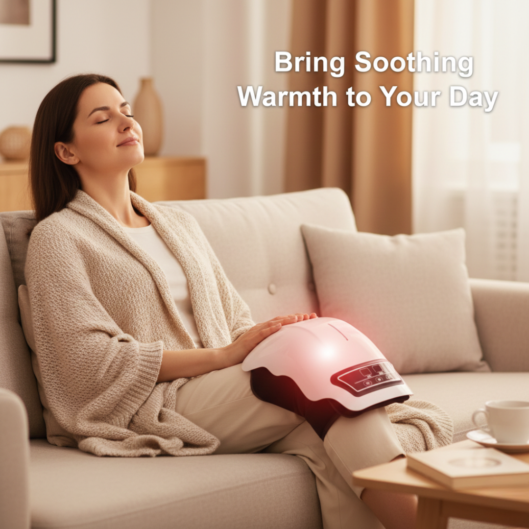 Heat Function Knee Massager - Vibration Mode - Red Light