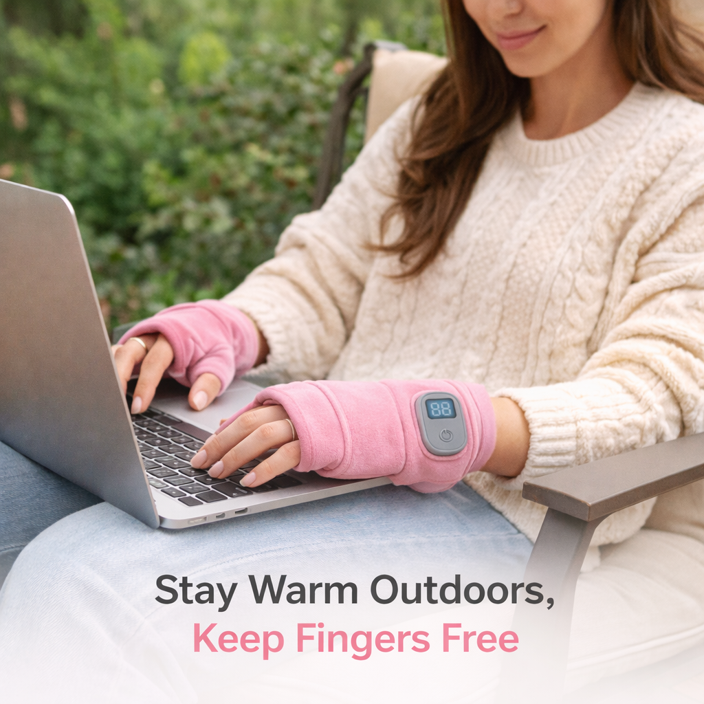 Heated Gloves - USB Rechargeable - Fingerless Design