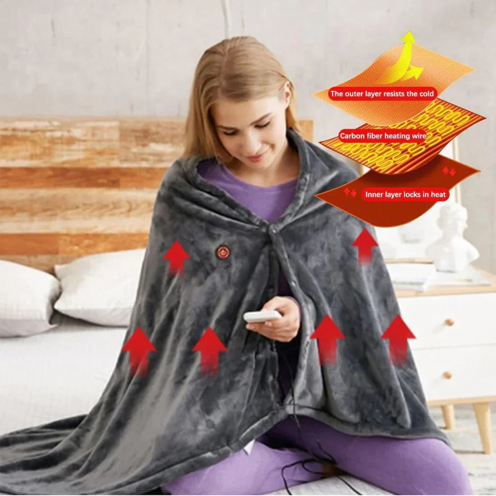 Heated Shawl - Portable USB - Adjustable Settings