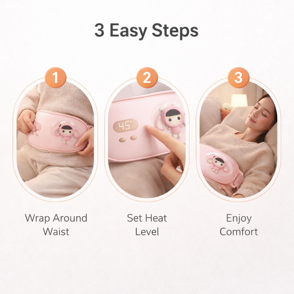Heating Waist Band - Wireless Design - USB Rechargeable