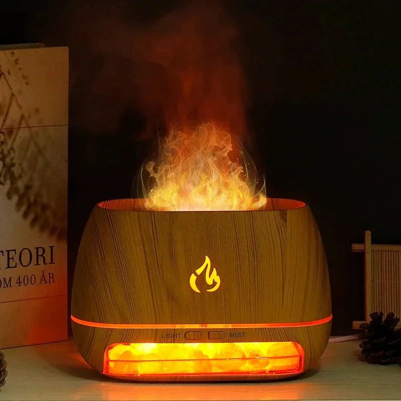 Himalayan Salt Lamp - USB Powered - Crystal Design