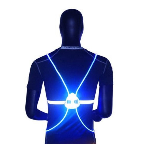 LED Safety Vest - Reflective Light - Adjustable Strap
