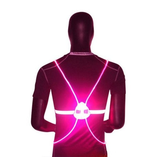 LED Safety Vest - Reflective Light - Adjustable Strap