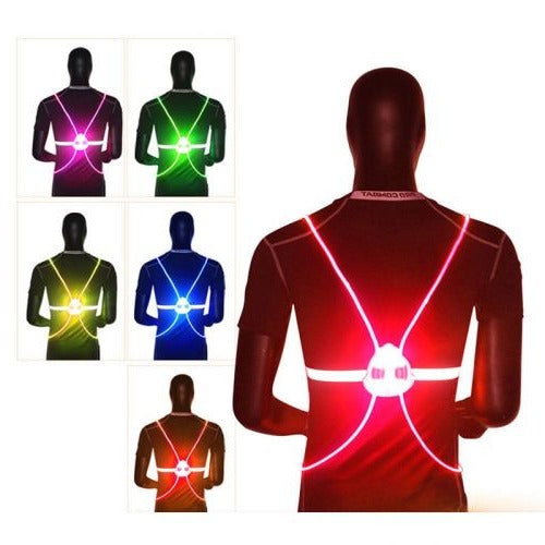 LED Safety Vest - Reflective Light - Adjustable Strap