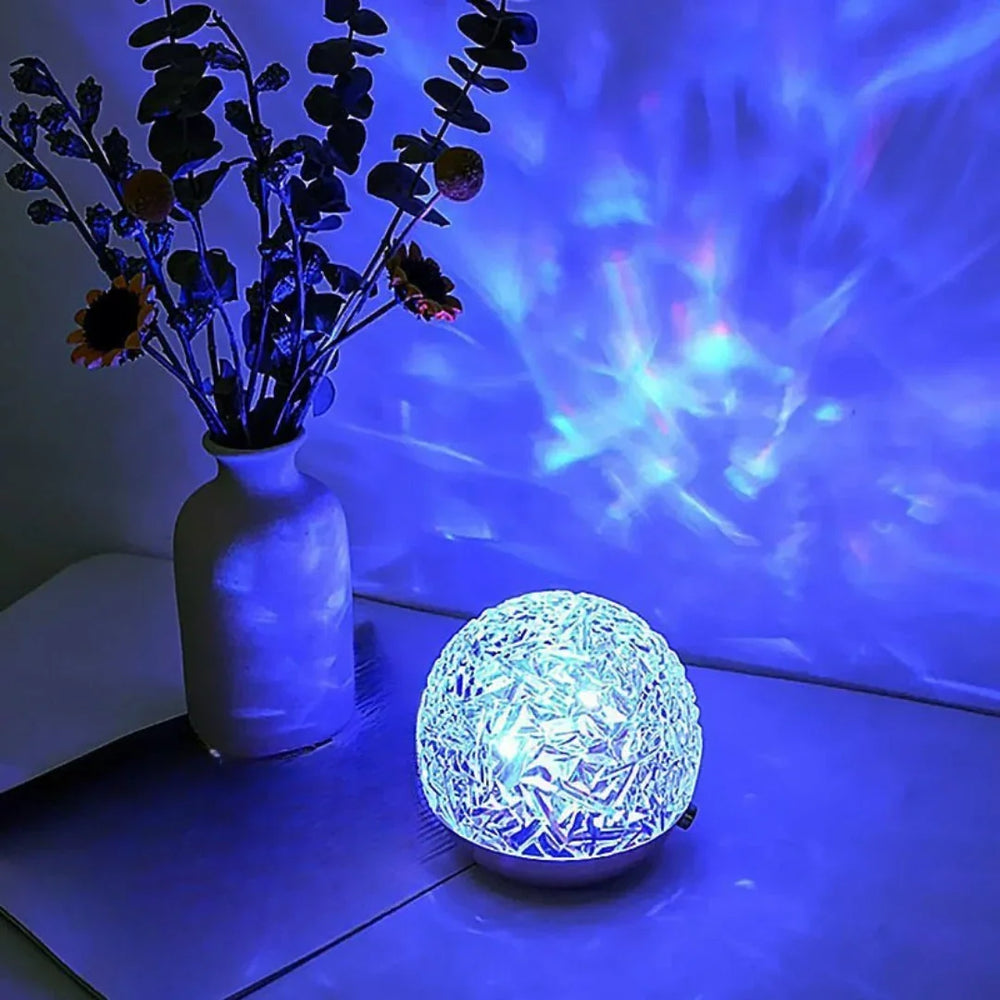LED Table Lamp - Ocean Wave Design - Multi-Colour Light Effect