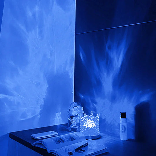 LED Table Lamp - Ocean Wave Design - Multi-Colour Light Effect