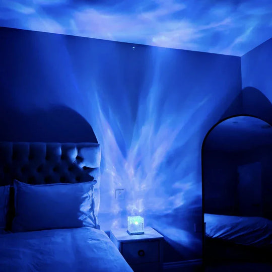 LED Table Lamp - Ocean Wave Design - Multi-Colour Light Effect
