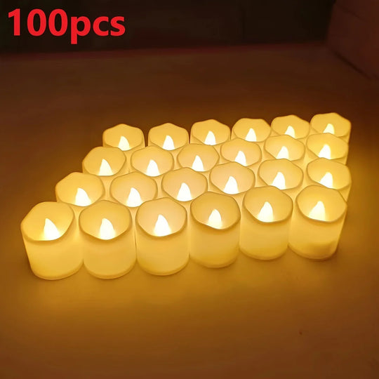 LED Tea Lights - Battery Operated - Flameless Candles - Luvonic