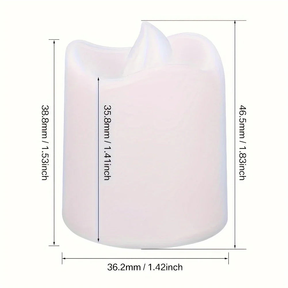 LED Tea Lights - Battery Operated - Flameless Candles - Luvonic