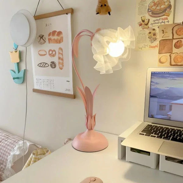 Lamp - Vintage Floral Design - Adjustable Arm
