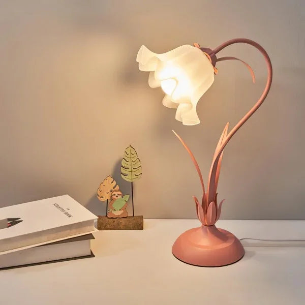 Lamp - Vintage Floral Design - Adjustable Arm