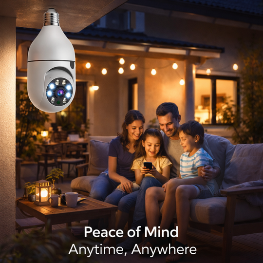 Light Bulb Camera - Indoor Outdoor - WiFi Monitoring