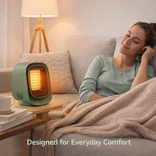 Low-Energy Fan Heater - Efficient Heating - Cooling Function