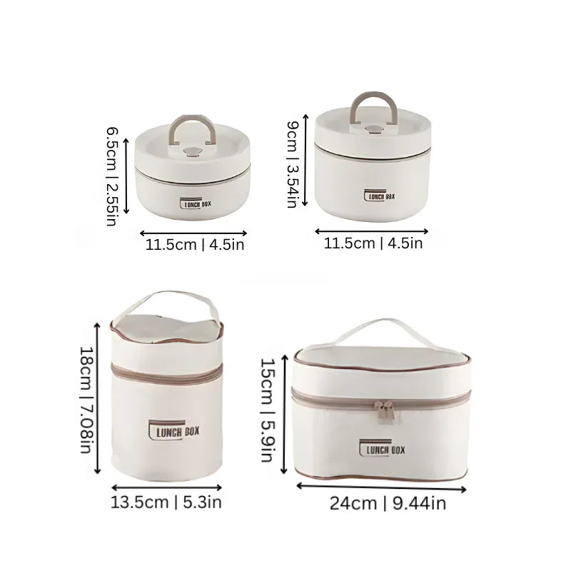 Lunch Box Set - Stainless Steel - Multi-Container