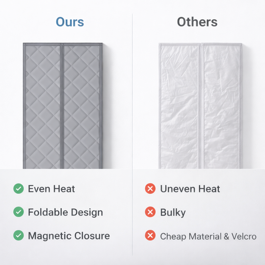 Magnetic Door Insulation Curtain - Temperature Control - Draft Blocking