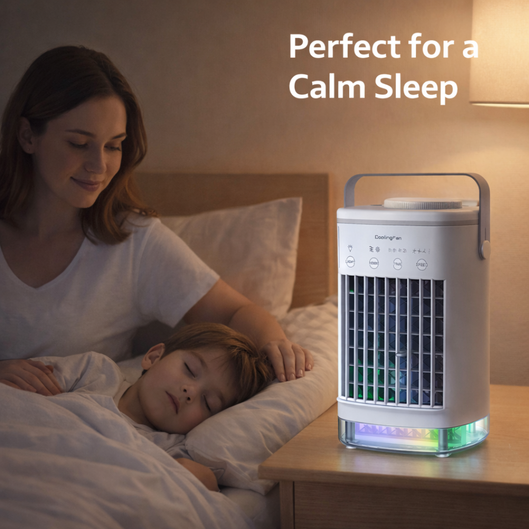 Mini Air Cooler - Portable Design - Adjustable Settings