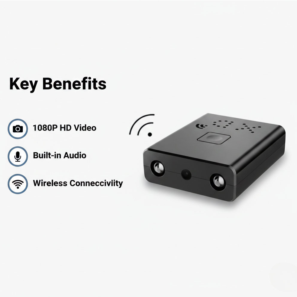 Mini Video Camera - HD Recording - Audio Capture