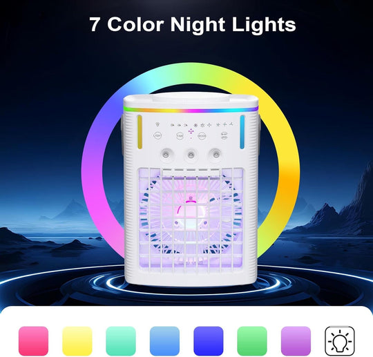 Mini Air Cooler - Portable Design - Adjustable Settings