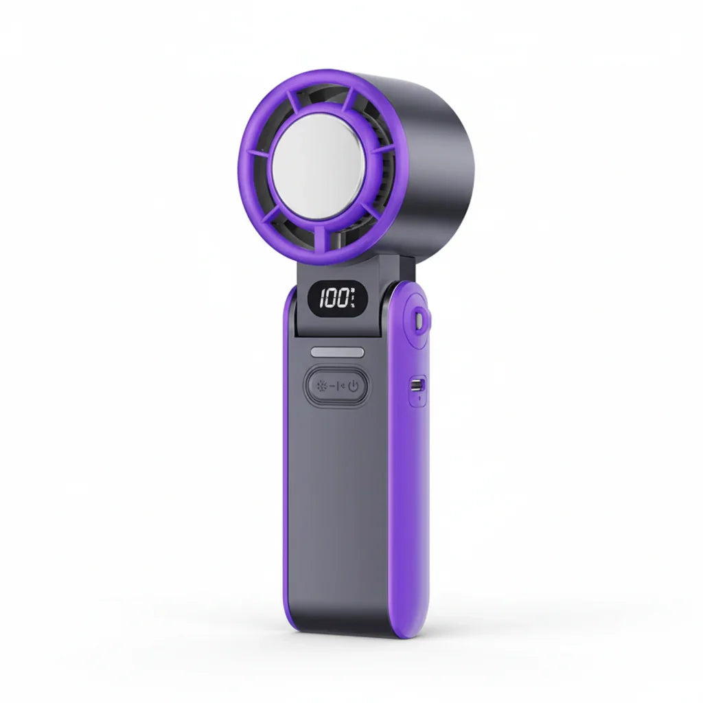 Mini Handheld Fan - Rechargeable - Folding Design