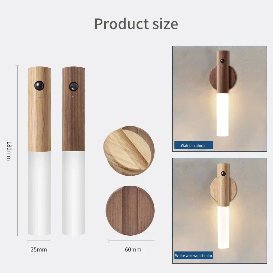 Motion Sensor Night Light - LED Indoor Lighting - Rechargeable - Luvonic