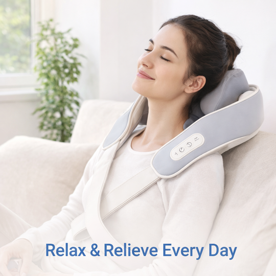 Neck Shoulder Massager - Heat Function - Wearable Design