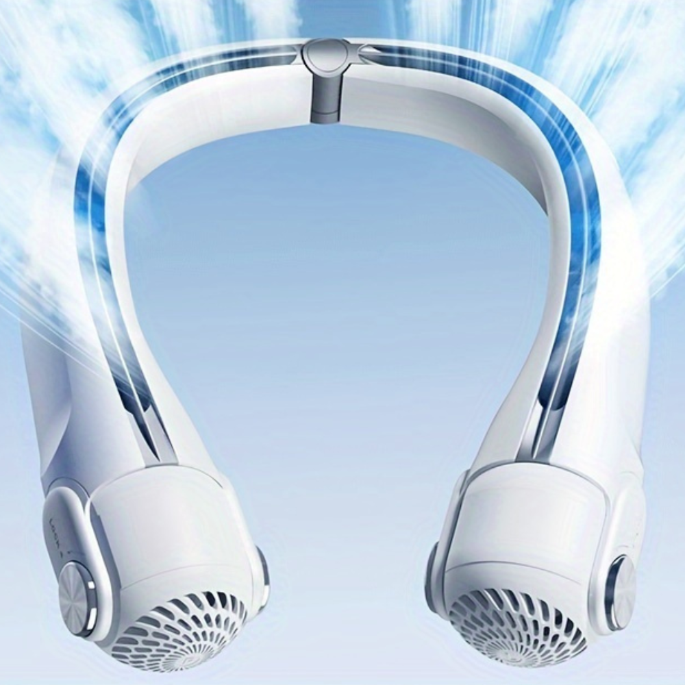 Neck Fan - Wearable Design - Rechargeable Cooling