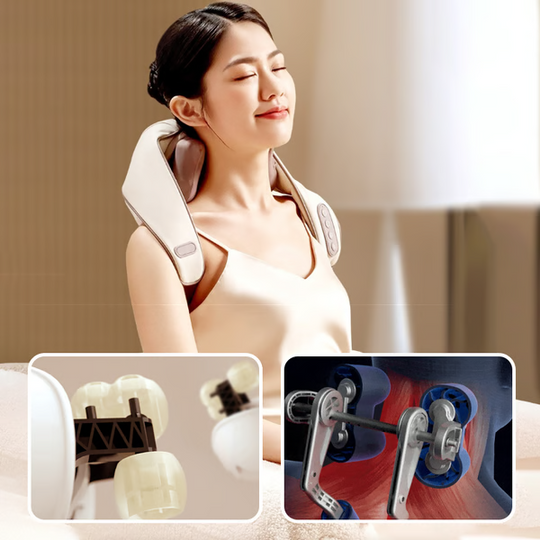 Neck and Shoulder Massager - Heat Therapy - Adjustable Settings