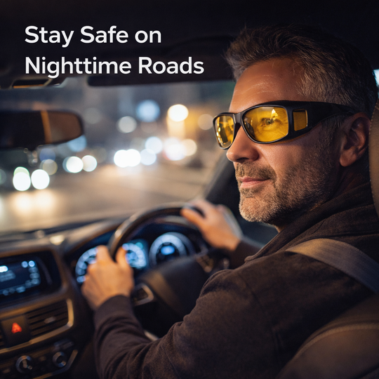 Night Vision Glasses - Anti Glare - Over Eyeglasses