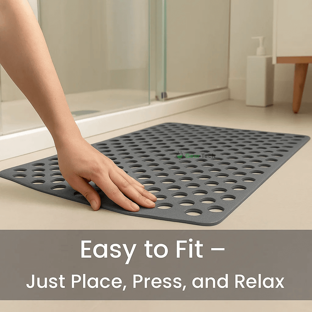 Non-Slip Shower Mat - Anti-Slip Design - Easy to Clean