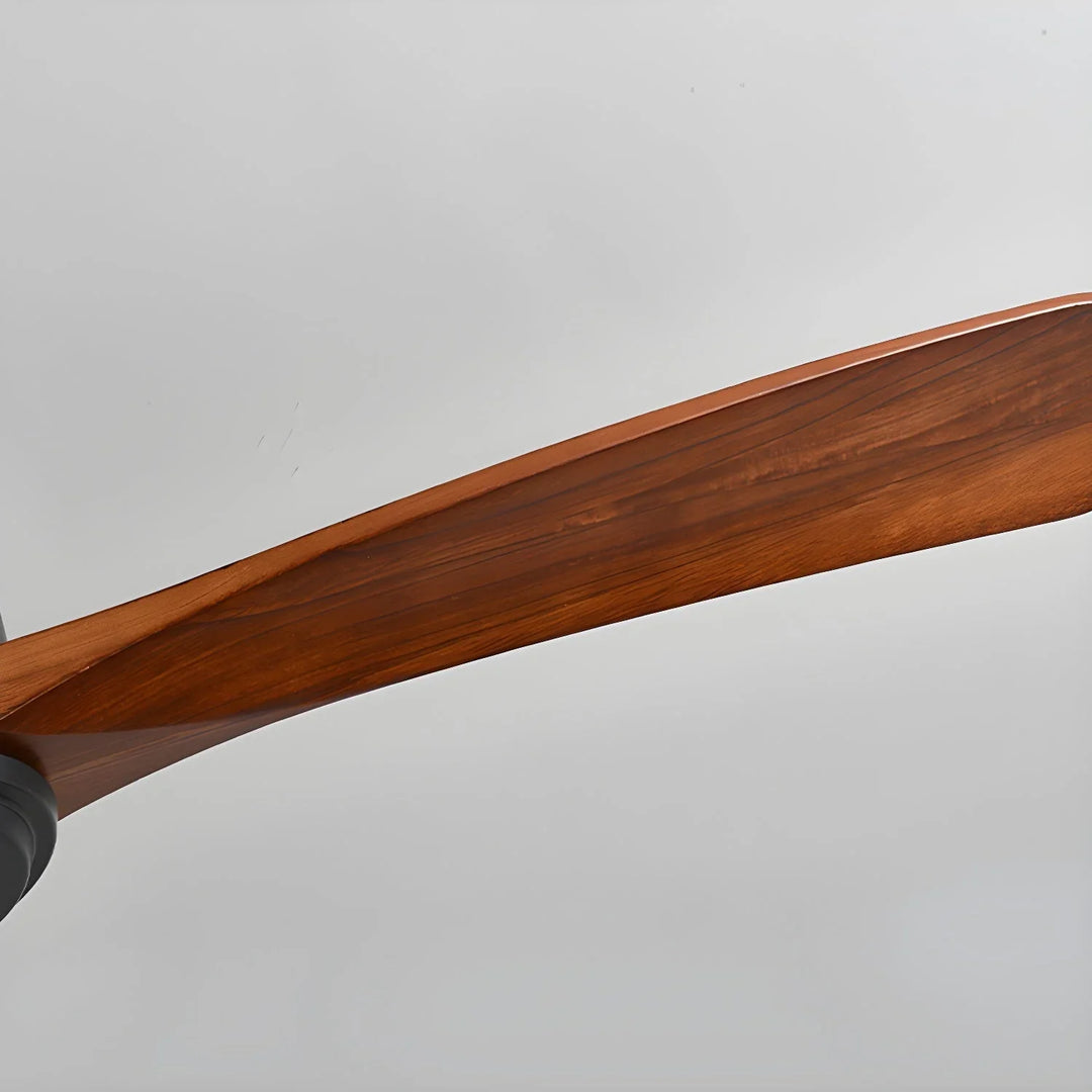 Ceiling Fan Light - Wooden Blades - LED Lighting - Luvonic