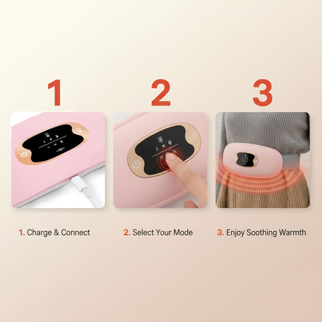 Heating Belt - Adjustable Design - USB Rechargeable