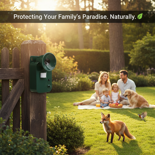 Pest Repeller - Ultrasonic Outdoor - Motion Sensor