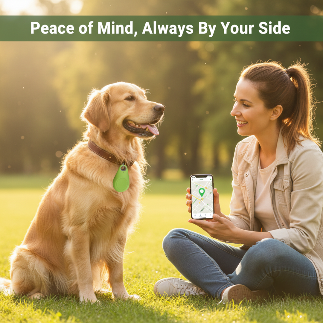 Pet GPS Tracker - Mini Bluetooth - Collared Attachment
