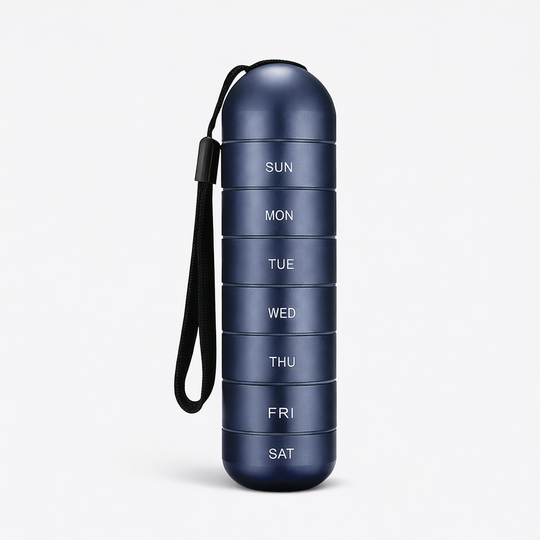 Pill Organizer - Portable Aluminium - Seven Day