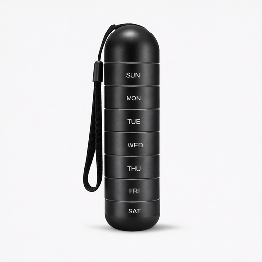Pill Organizer - Portable Aluminium - Seven Day