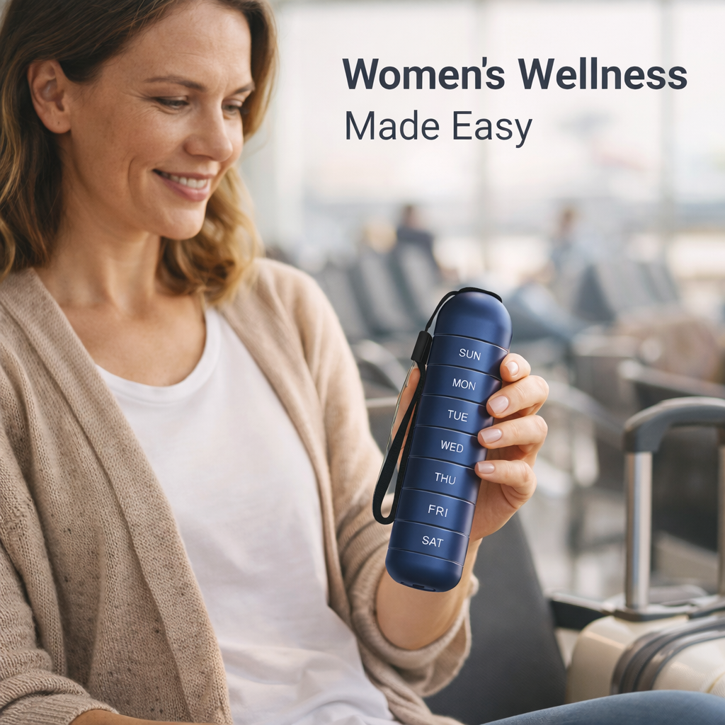 Pill Organizer - Portable Aluminium - Seven Day