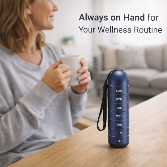 Pill Organizer - Portable Aluminium - Seven Day