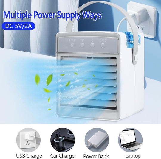 Portable Air Cooler - USB Powered - Adjustable Settings