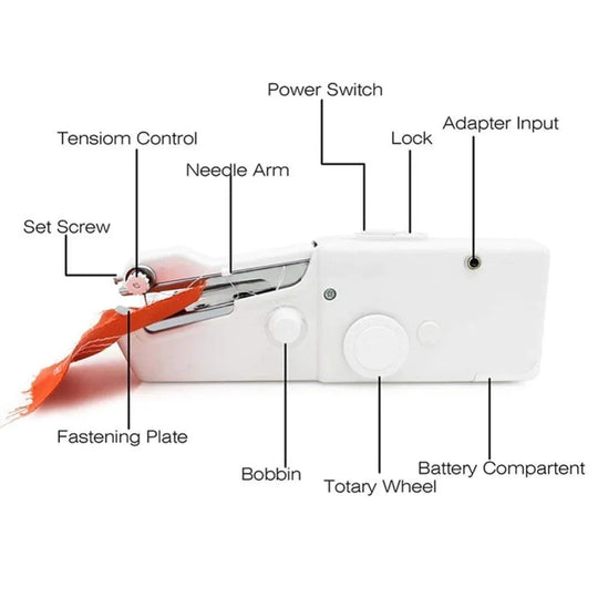 Portable Sewing Machine - Handheld Design - Compact Size