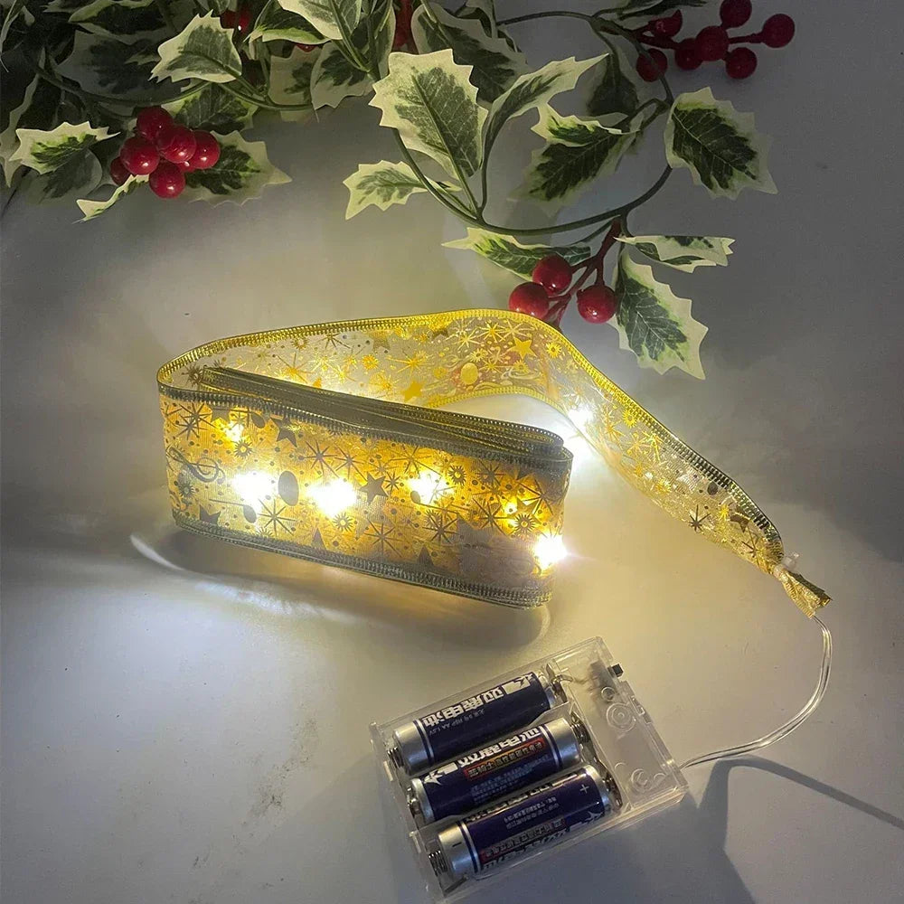 Christmas Lights Ribbon - Twinkle Ribbon - Festive Decoration