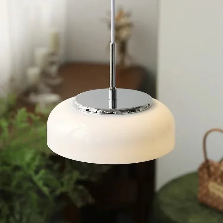 Pendant Light - Bauhaus Design - Chrome White - Luvonic