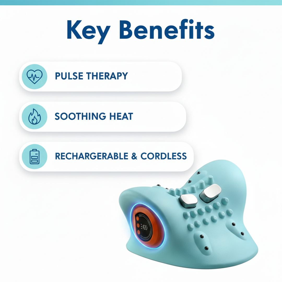 Neck Massager - Heat Function - Pulse Technology
