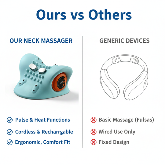 Neck Massager - Heat Function - Pulse Technology