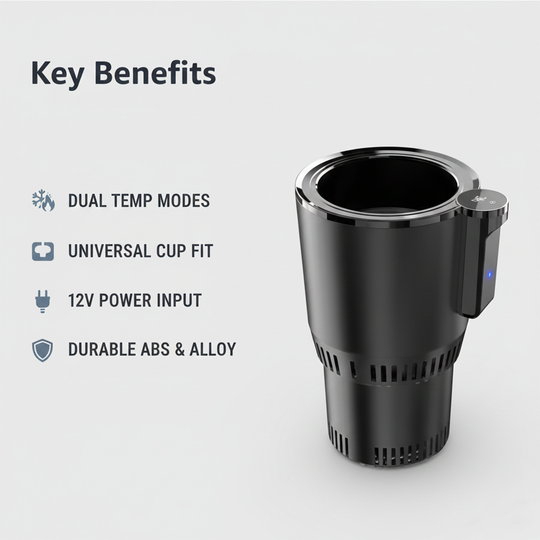 Car Cup Holder - Cooling Feature - Heating Feature