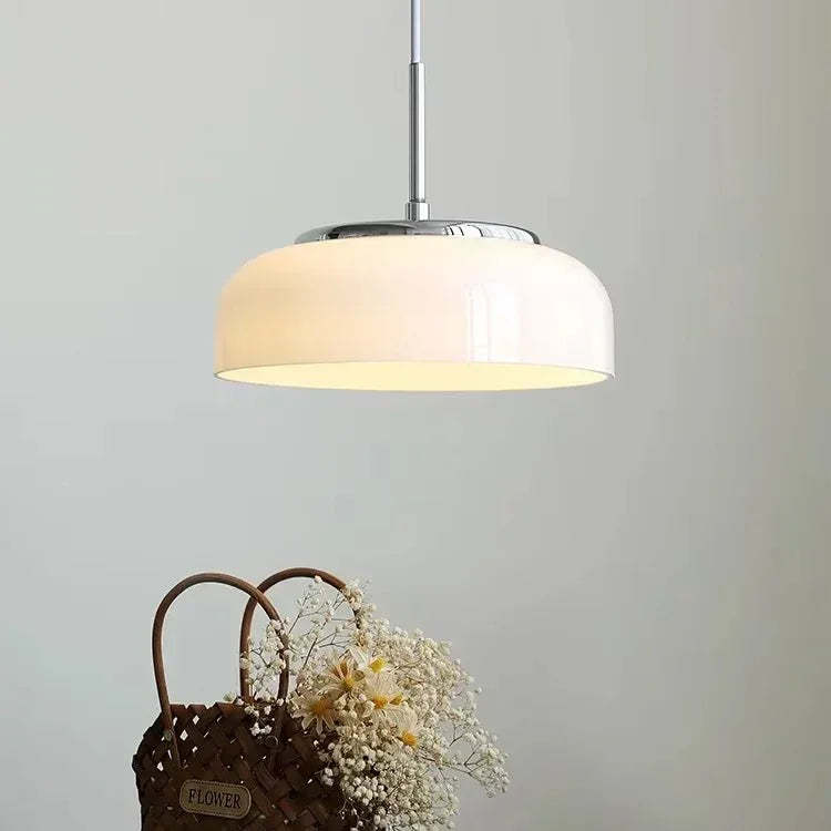 Pendant Light - Bauhaus Design - Chrome White - Luvonic