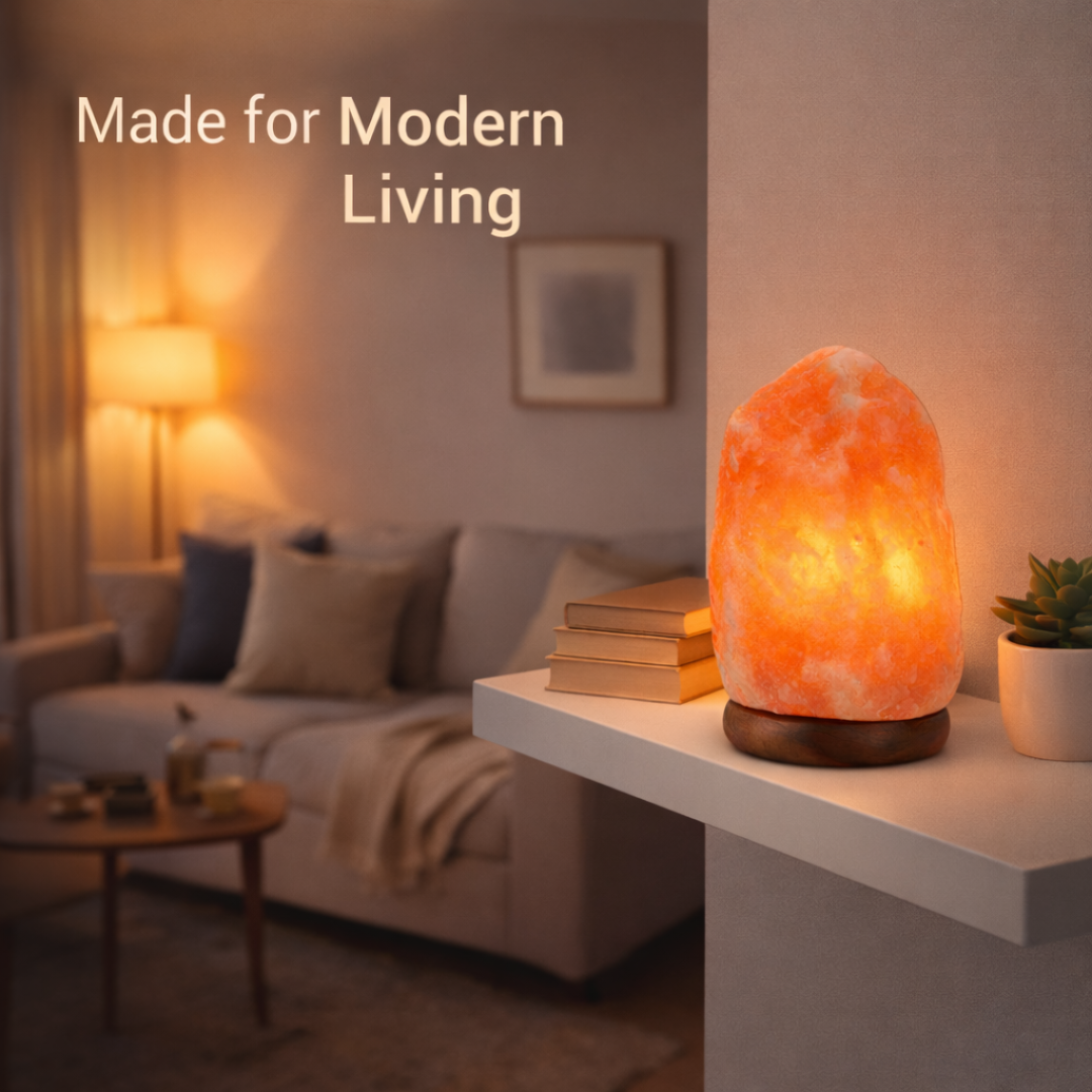 Salt Lamp - Himalayan Crystal - Adjustable Lighting