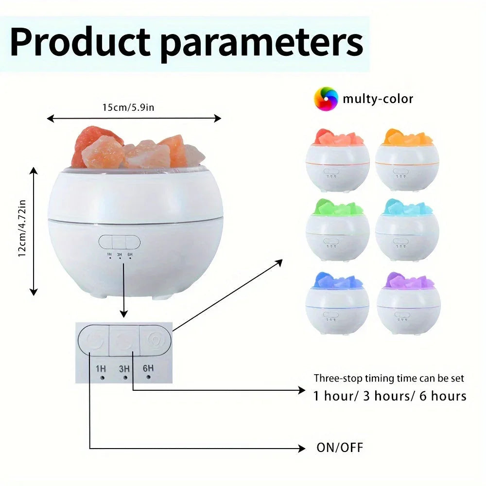 Salt Lamp Diffuser - Essential Oil - USB Powered