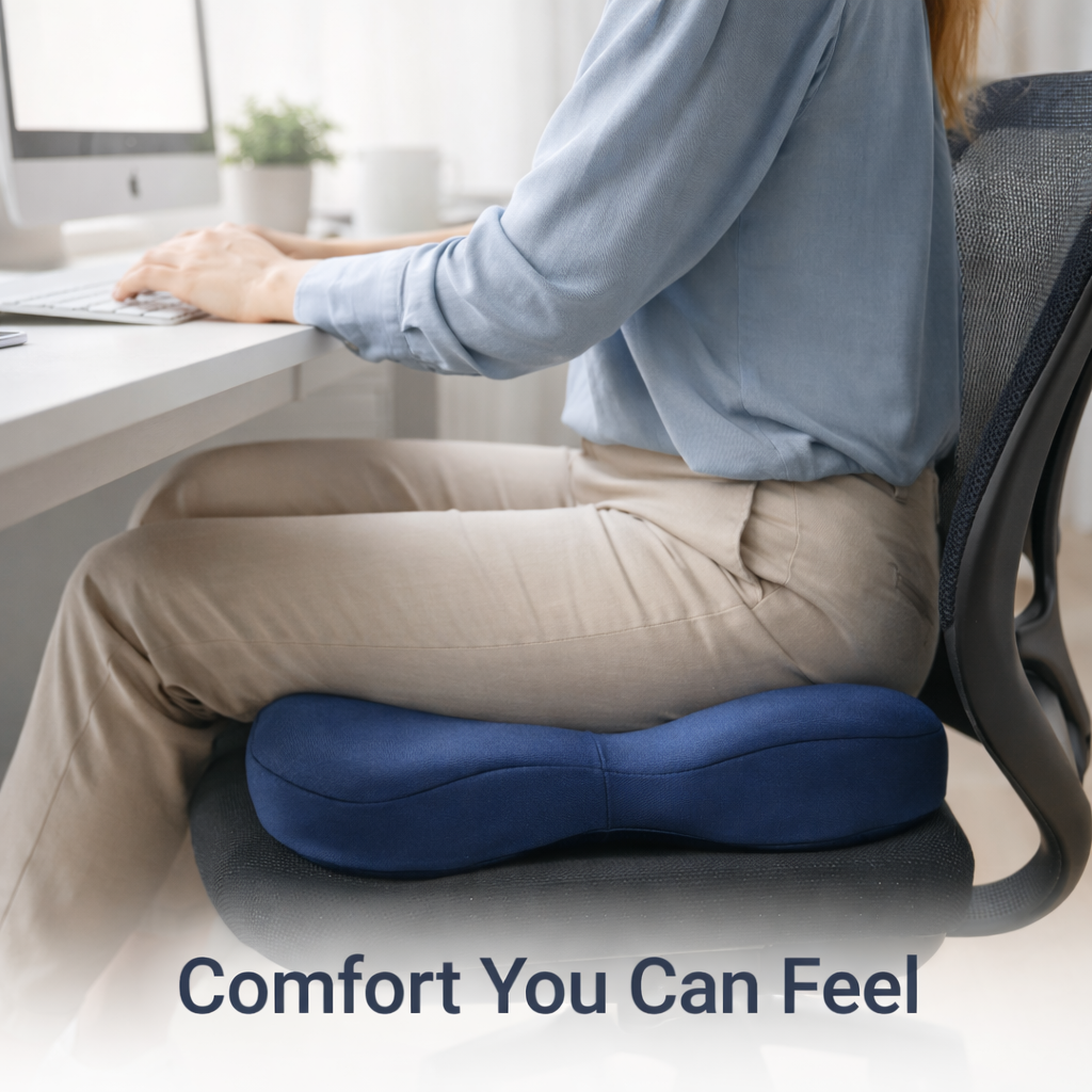 Seat Cushion - Memory Foam - Ergonomic Shape